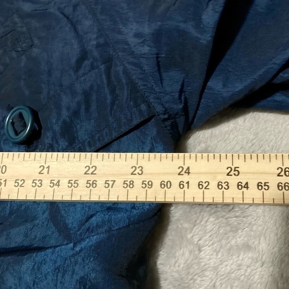 Vintage 80’s J. Gallery Giacca Metallic Blue Duck Down Filled Puffer Ski Jacket - Picture 10 of 11